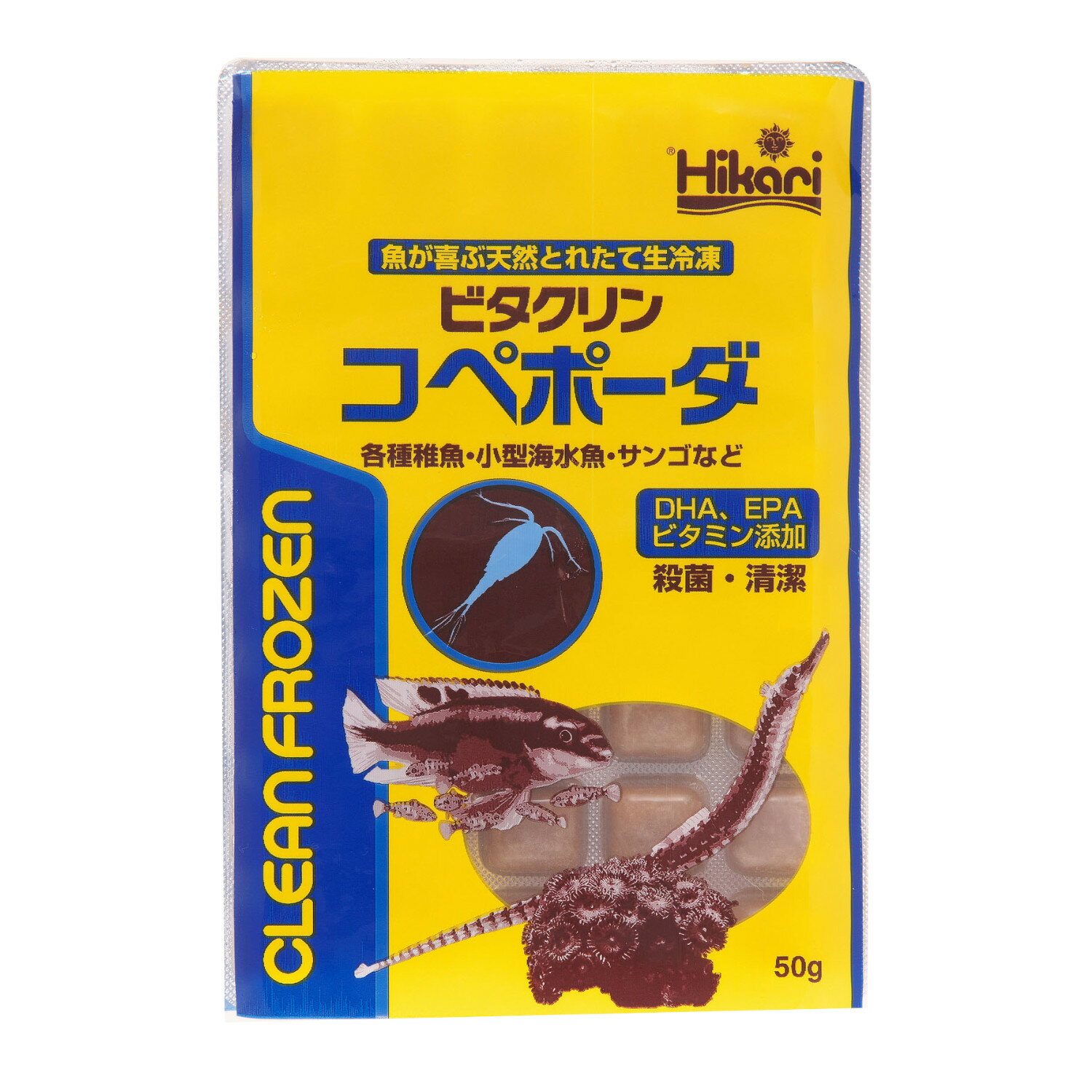 キョーリン　冷凍エサ　ビタクリンコペポーダ50g　1枚　（60）