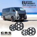 【ワンダフル連動 ポイント2倍】ESSEX ホイール ■EU-16 6.5J+48 1本 キャラバン用■エセックスアップドラフト■カラー:オールマットブラック/マットブラックリムポリッシュ