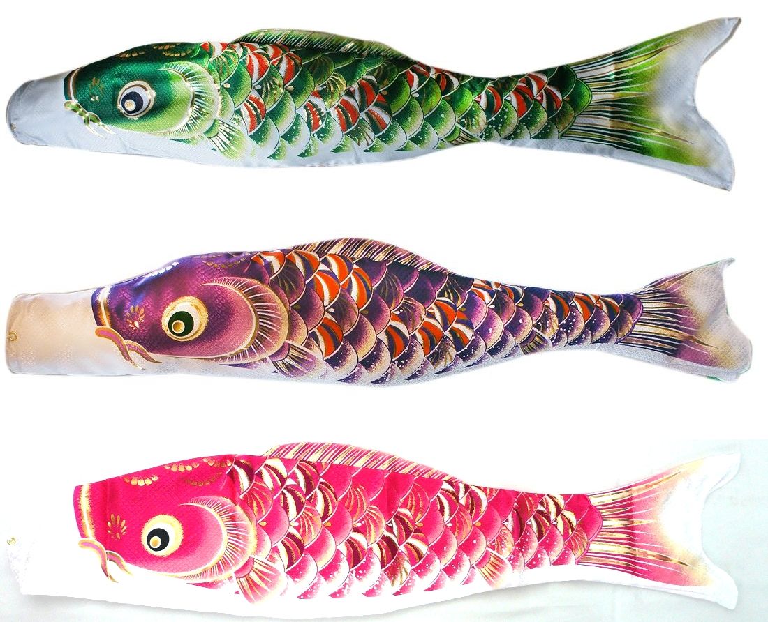 鯉のぼり 彩雲 単品 0.8m 口金具付 ジャガードポリエステル使用 金箔ぼかし撥水加工 【子鯉】【ベランダ用鯉のぼり】【こいのぼり マンション】