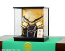 五月人形 悠壮 8号兜 弓太刀付 黒上杉兜 金竜/金菖蒲 アクリルケース飾り 兜飾り コンパクト おしゃれ モダン 上杉謙信