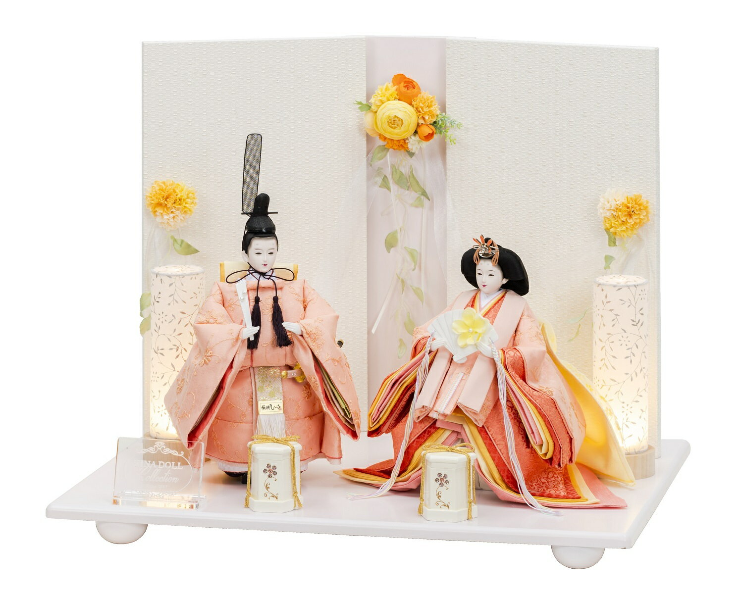 ͷ Ʋ ʿƻ HINA DOLL COLLECTION Cheerful Flower ΩֿƲ ɽ󥸡 §֢ ֤ ʿ楽եȥۥ磻 [ָ53cm] ʿ Ҥʿͷ ѥ22253