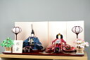 平安道翠 雛人形 限定製作品 正絹草木染刺繍 舞三五親王 四曲屏風 本仕立ピンク裏箔 平台平安型ぶどうサテン 親王飾り 平飾り ひな人形 シンプル おしゃれ モ...