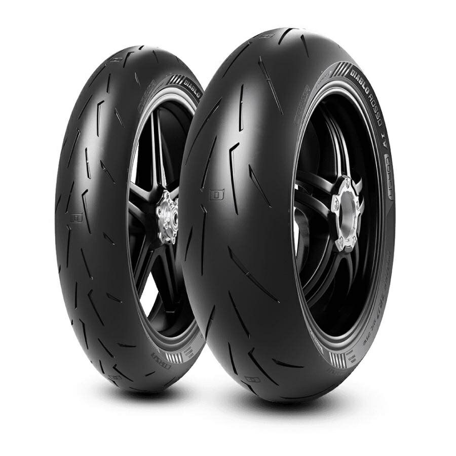 楽天カーパーツ　アクセス　楽天市場店PIRELLI DIABLO ROSSO IV CORSA　フロントリア 前後セット 120/70ZR17 58W & 180/55ZR17 73W　ピレリ ディアブロ 並行輸入品／2022年製