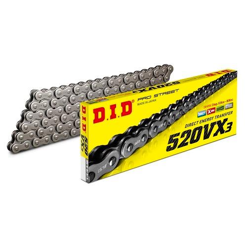 樂天商城 - DID 520VX3-72L ZJ(カシメ) 大同工業株式会社 D.I.D バイクチェーン