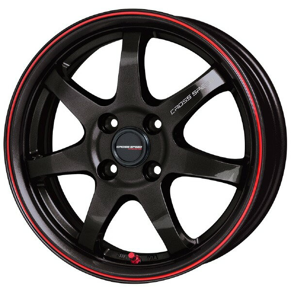 HOT STUFF CROSS SPEED HYPER EDITION CR7 15インチ 5.5J 4H100 +50 グロスガンメタ&レッドライン