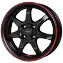 HOT STUFF CROSS SPEED HYPER EDITION CR7 16インチ 6J 4H100 +45 グロスガンメタ&レッドライン