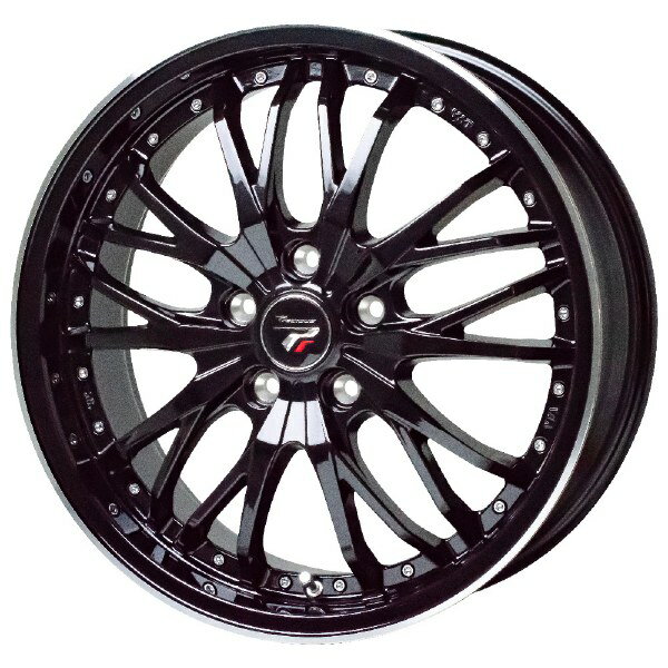 HOT STUFF Precious HM-3 18インチ 7J 5H114.3 +48 メタリックブラック＆リムポリッシュ