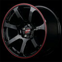 MID RMP Racing R07 18インチ 7.5J 5H100 +50 BKR ブラック/リムレッドライン