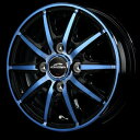 MID SCHNEIDER RX10-K 12インチ 3.5J 4H100 +42 BLUE BKP/クリスタルブルークリア