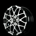 4本セット MID NITRO POWER M28 バレット-KC 15インチ 5J 4H100 +48 BK ブラック/ミラーカット