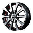 MID SCHNEIDER RX01 14インチ 4.5J 4H100 +45 ブラックポリッシュ/アンダーカットレッド