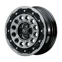 4本セット MID NITRO POWER H12 SHOTGUN 15インチ 5J 4H100 +45 BC ブラッククリア/マシニング