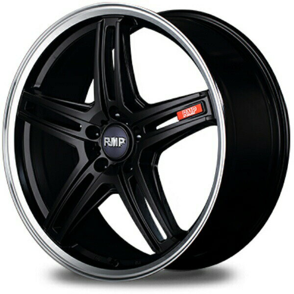 MID RMP 520F 18インチ 7J 5H114 +48 セミグロスブラック/リムポリッシュ