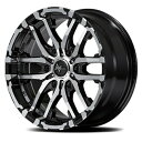 MID NITRO POWER M26 CROSSFANG 16インチ 5.5J 5H139 +20 ブラックメタリック/ミラーカット