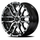 4本セット MID NITRO POWER M26 CROSSFANG 17インチ 6.5J 6H139 +48 ブラックメタリック/ミラーカット