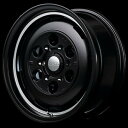 【MT限定最大6000PT】MID GARCIA CISCO MOON 17インチ 7J 6H139 +20 SB セミグロスブラック+リムヴァーレイポリッシュ