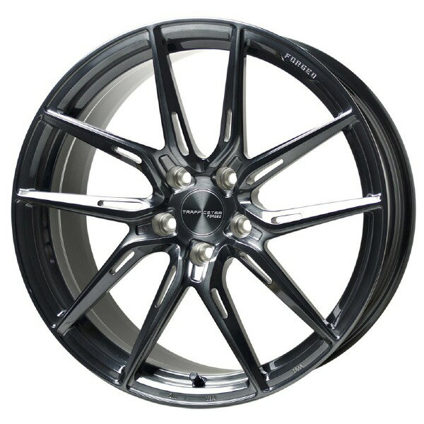 HOT STUFF TRAFFICSTAR FORGED TSF-02 20インチ 9.5J 5H114.3 +38 ブラッシュド＆ブラッククリア