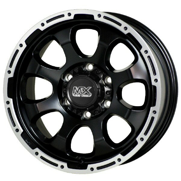 HOT STUFF MAD CROSS GRACE 17インチ 6.5J 6H139.7 +38 セミグロスブラック＆リムポリッシュ