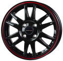 HOT STUFF CROSS SPEED HYPER EDITION CR6 15インチ 5.5J 4H100 +43 グロスガンメタ&レッドライン