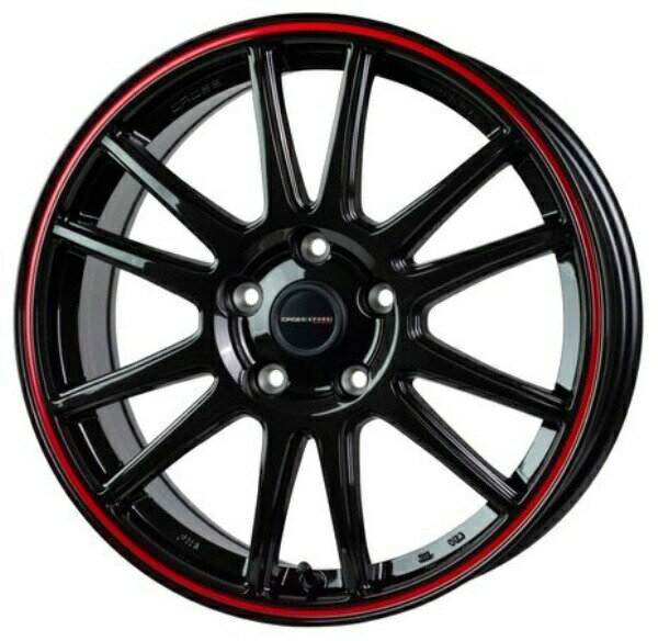 HOT STUFF CROSS SPEED HYPER EDITION CR6 18インチ 7.5J 5H100 +45 グロスガンメタ＆レッドライン