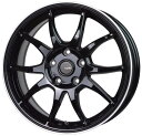 HOT STUFF G・SPEED P-06 16インチ 6.5J 5H100 +48 メタリックブラック&リムポリッシュ