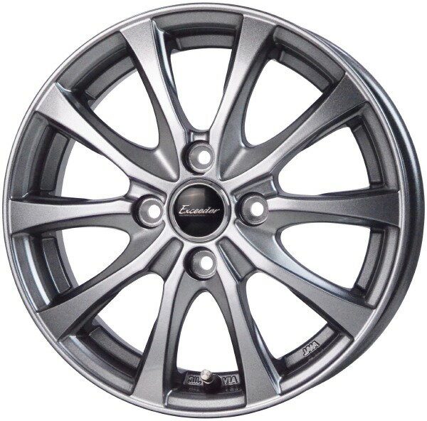 HOT STUFF Exceeder E07 15インチ 5.5J 4H100 +43 ダークシルバー