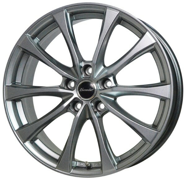 HOT STUFF Exceeder E07 17インチ 70J 5H100 +55 ダークシルバー