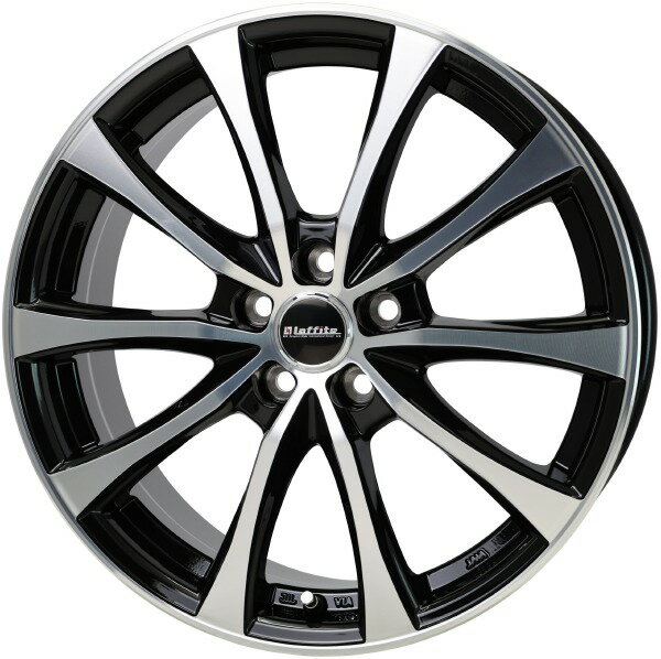 【12/4 20時〜エントリーでポイント5倍】HOT STUFF Laffite LE-07 17インチ 7J 5H100 +45 ブラックポリッシュ