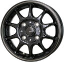 HOT STUFF G・SPEED P-07 15インチ 5.5J 4H100 +50 ブラック&ブロンズクリア