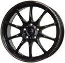 【MT限定最大6000PT】HOT STUFF G・SPEED P-07 18インチ 7.5J 5H114.3 +48 ブラック&ブロンズクリア