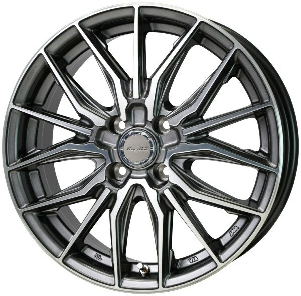 HOT STUFF Precious AST M4 17インチ 6.5J 4H100 +45 ガンメタポリッシュ