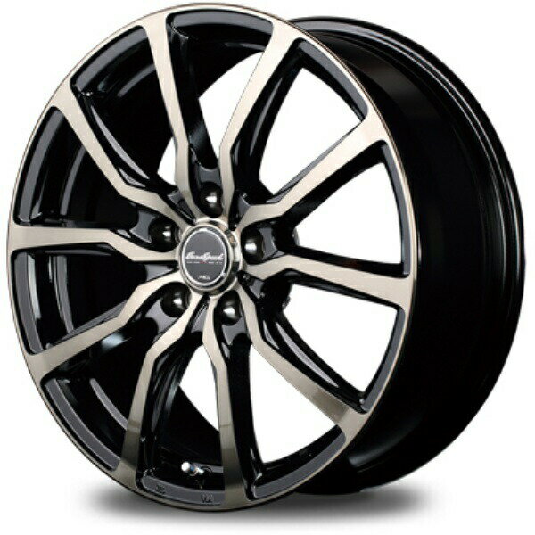 MID EUROSPEED D.C.52 16インチ 6.5J 5H114 +53 B1K ブラックポリッシュ+アーミーブラッククリア