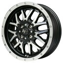 4本セット MID NITRO POWER M27 GRENADE 15インチ 5J 4H100 +48 SB1 セミグロスBK+フランジディスクポリッシ