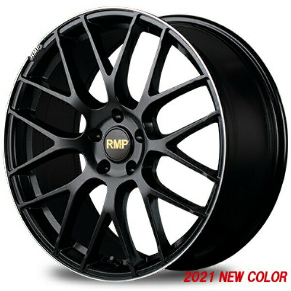 MID RMP 028F 18インチ 8J 5H114 +42 セミグロスブラック+リムエッジDC+ロゴマシニング