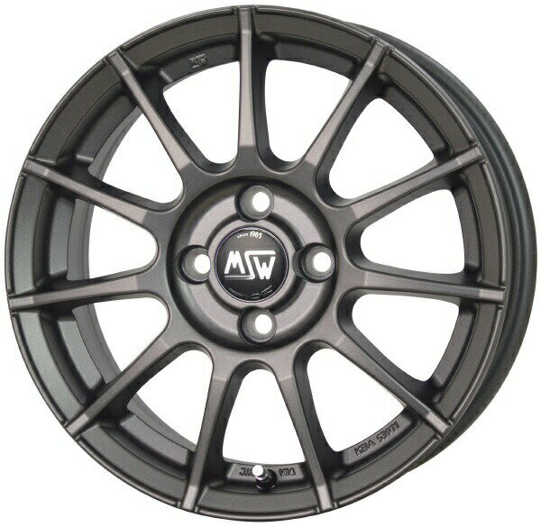 HOT STUFF MSW 85-II 15インチ 6J 4H100 +45 マットガンメタル