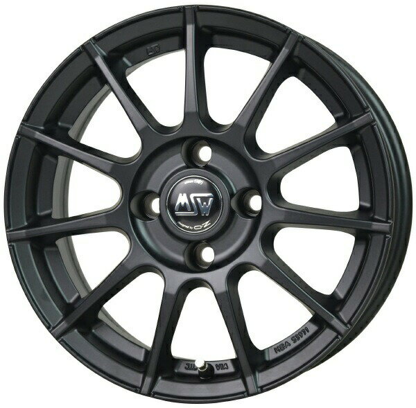 【12/4 20時〜エントリーでポイント5倍】HOT STUFF MSW 85-II 15インチ 6J 4H108 +25 マットブラック