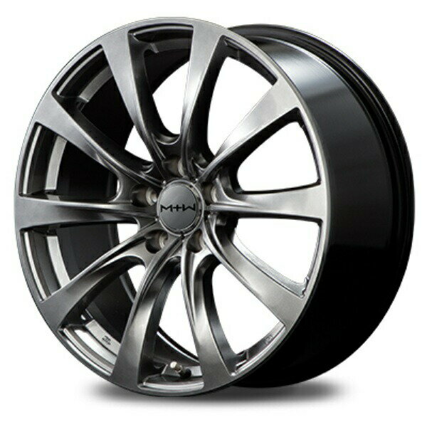 MID MTW TW010 19インチ 8J 5H114 +33 ハイパーダークシルバーリムエッジPO