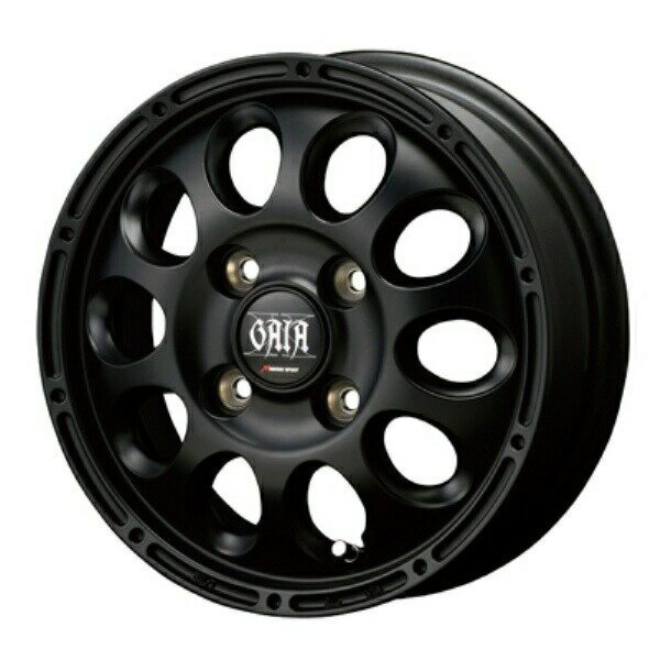 MID GAIA ガイアクロス 12インチ 3.5J 4H100 +45 マットブラック