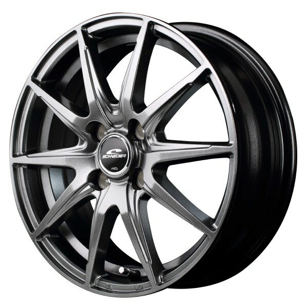 【12/4 20時〜エントリーでポイント5倍】MID SCHNEIDER SLS 15インチ 5.5J 4H100 +50 メタリックグレー