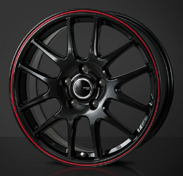 MONZAJAPAN JP STYLE Jefa 15インチ 6J 5H100 +41 パールブラック/レッドライン