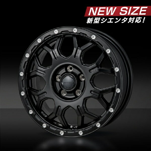 MONZAJAPAN HI-BLOCK JERRARD 15インチ 5.5J 5H100 +38 サテンブラック/ミーリング