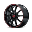 マルカ RMP-Racing RMP-Racing R25 plus 18インチ 8.5J 5H100 +45 ブラック/リムレッドライン