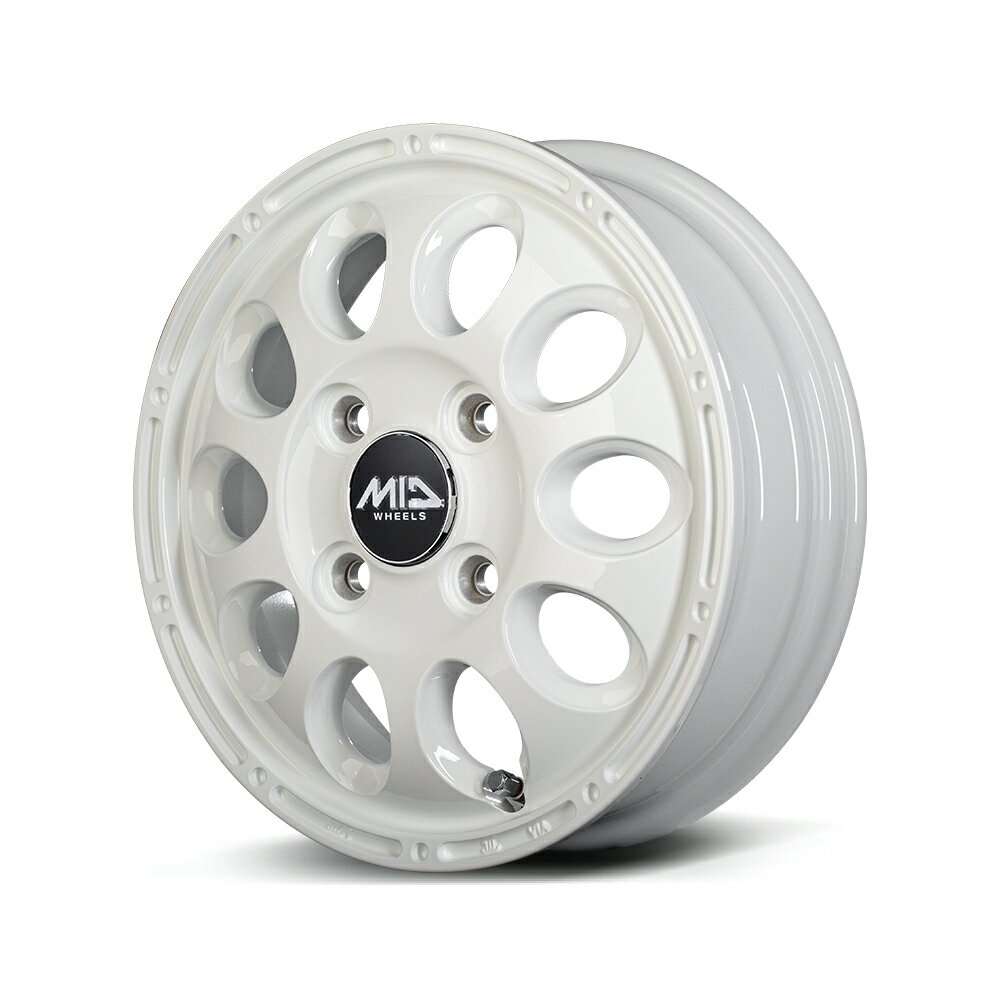 MID WHEELS GAIA-X 12インチ 3.5J 4H100+45ホワイト