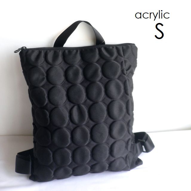 acrylic アクリリック バッグ Ruck Bag S DOT Emboss 2　2way ナイロン リュック バックパック トート 1235 ブラック