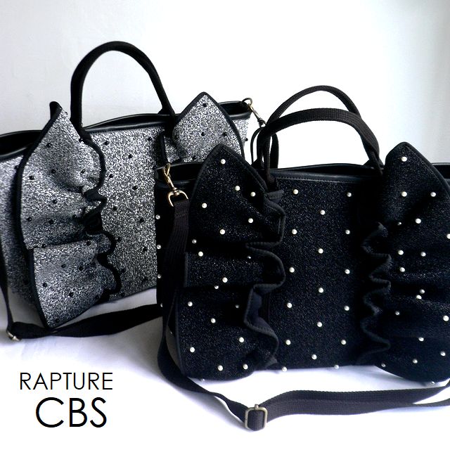 樂天商城 - 【Rapture ラプチャー】バッグ ダイバー素材 ネオプレン ネイプルズラッフルトート メタリック タイニーボール-CBSサイズ -TT288TBCBS TT288MTTBCBS ダークシルバー ブラック