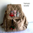 tamao world タマオワールド バッグ キルティング バックパック リュック Nathalie Lete ナタリー・レテ BKP3780 猫 ネコ ねこ...