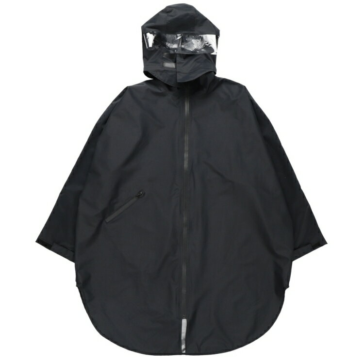 RIDEZ(ライズ) フードレインポンチョ HRP01 ブラック HOOD RAIN PONCHO 【あす楽対応 送料無料】 1