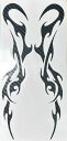 TATOO STICK CARBON TRIVAL-A タトゥーステッカー カーボン トライバル-A M(33mm×190mm) TSC-TA-C-M