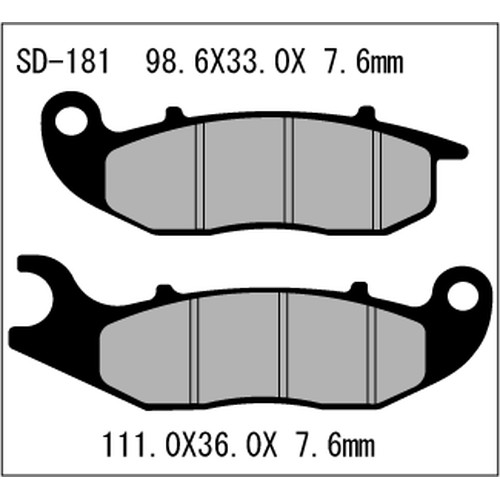 ベスラ(Vesrah) HighPerformance ブレーキパッド SD-181 送料無料