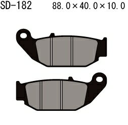 ベスラ(Vesrah) HighPerformance ブレーキパッド SD-182 送料無料